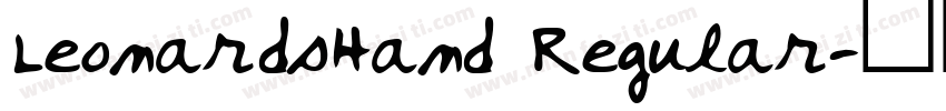 LeonardsHand Regular字体转换